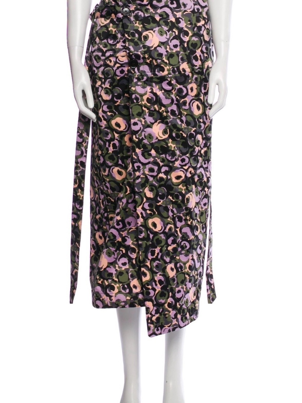 Marni Floral Wrap Midi Skirt Size IT38